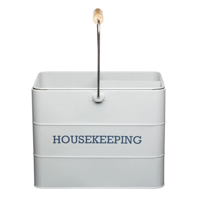 Image of Living Nostalgia French Grey Housekeeping Tin Grey