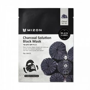 image of Mizon Charcoal Solution Black Mask 25g