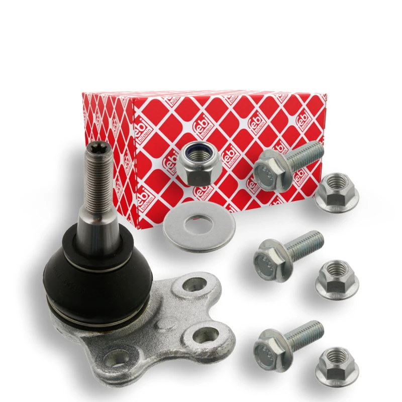 Image of FEBI BILSTEIN 36125 Ball joint OE Turbo NEW, Front Axle Right, with fastening/mounting material Support-/Steering Link (2462)