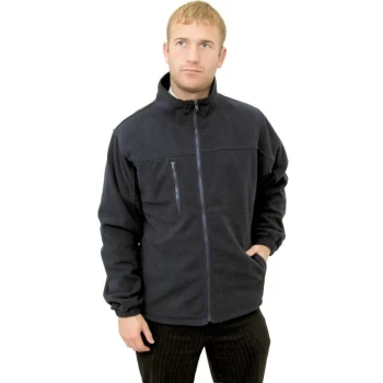 Image of XL Black Microfleece Jacket - Tuffsafe