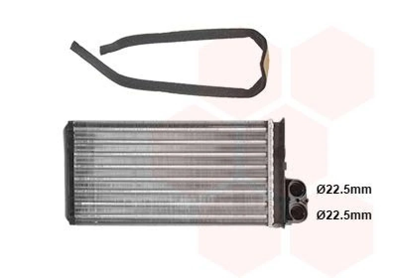 Image of VAN WEZEL Heater matrix VAN WEZEL 40006233