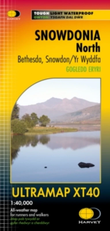 Image of Snowdonia North : Bethesda, Snowdon/Yr Wyddfa Sheet map, folded