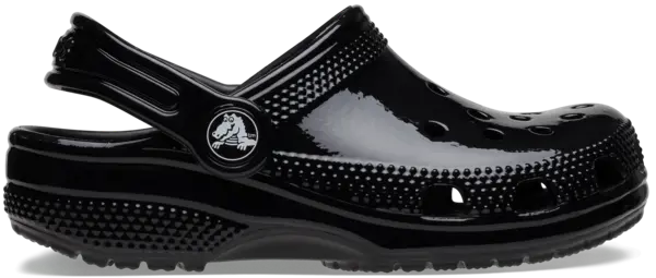 Image of Crocs Kids Classic High Shine Clogs Black C11