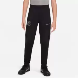 Image of Nike FC Barcelona Strike Dri-FIT Knit Joggers Boys - Black