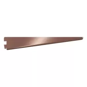 Image of Rothley Twin Slot Shelving Kit In Antique Copper 12" Brackets And 48" Uprights