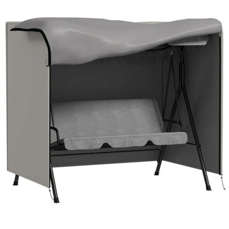 Image of Outsunny Garden Furniture Protector Patio Swing Chair Cover Light Grey 84B-445V00GY