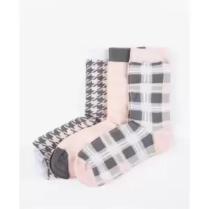 Image of Barbour Pink Mix Sock Gift Set - Multi
