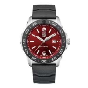 Image of Luminox Pacific Diver Quartz Movement Red Dial Rubber Bracelet Mens Watch XS.3135