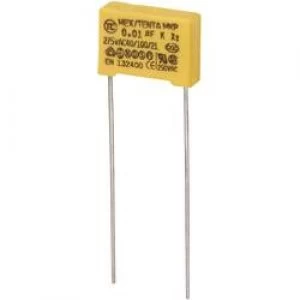 Image of MKP X2 suppression capacitor Radial lead 0.01 uF 275 V AC 10 10 mm L x W x H 13 x 4 x 9mm MKP X2