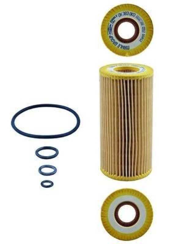 Image of MAHLE OX 383D Oil filter Filter Insert, with gaskets/seals Oil Filter (7)