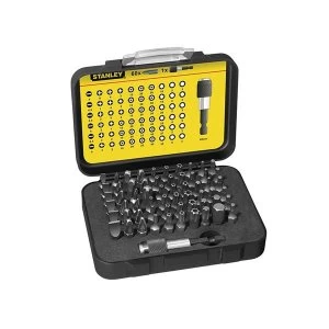 Image of Stanley Tools 61 Piece Bit Set 1/4 in drive