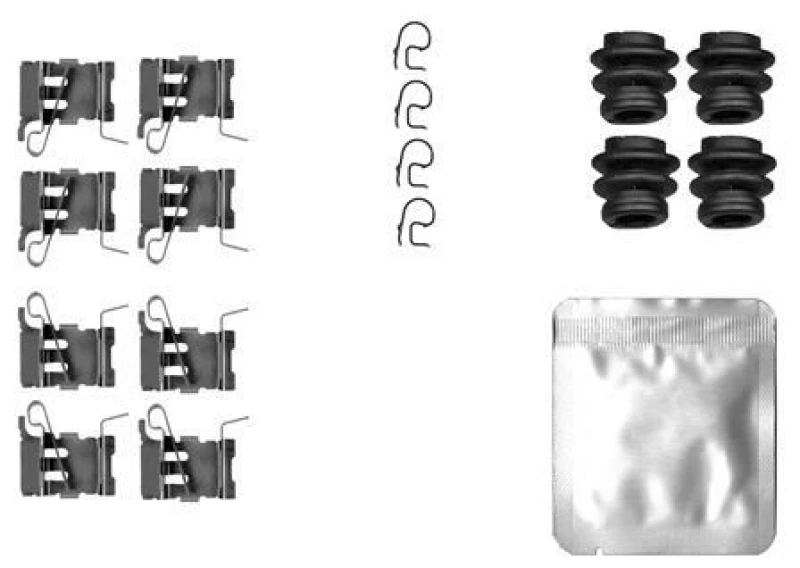 Image of Brake pad fitting kit TEXTAR 82562300
