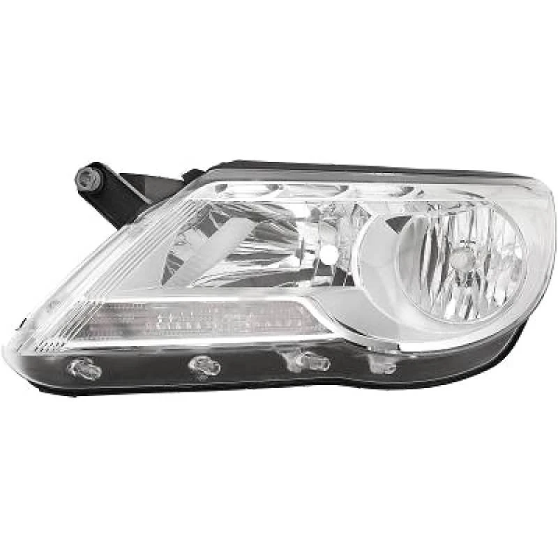 Image of DIEDERICHS 2255981 Headlights H7/H7, Left, with motor for headlamp levelling, Halogen Headlight (259)