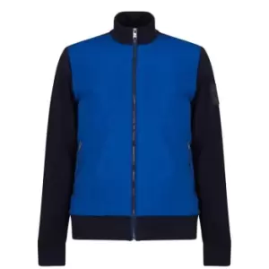 Image of Boss Shepherd Full Zip Sweater - Blue
