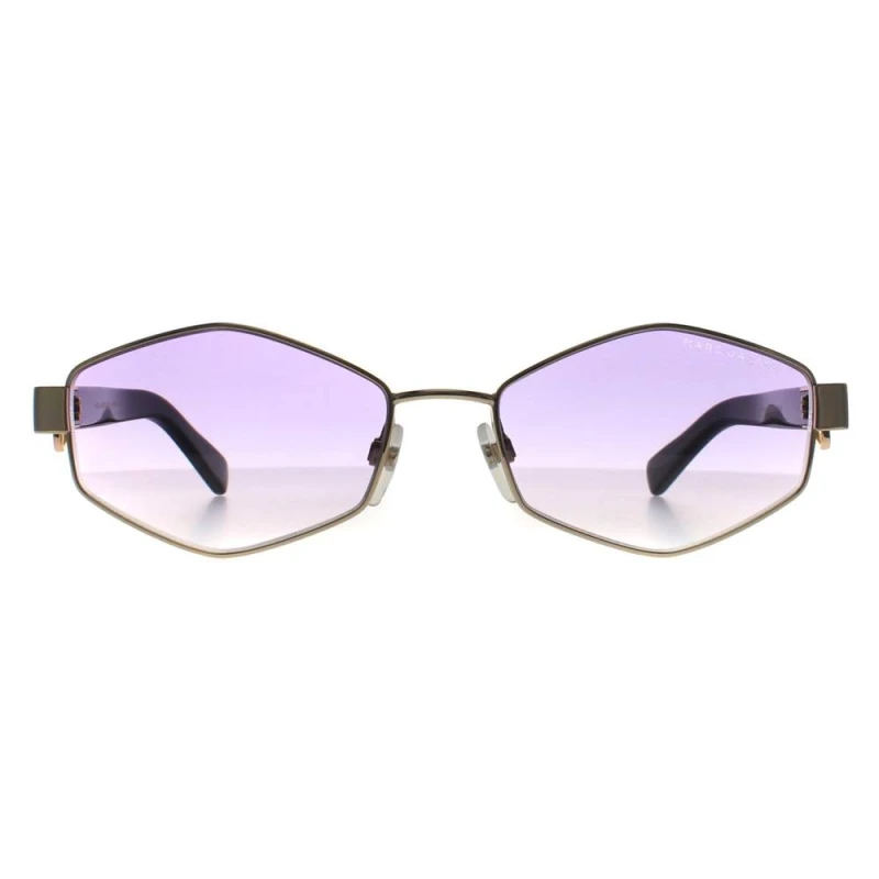 Image of Marc Jacobs Womens Oval Gold Violet Gradient MARC 496/S Gold Female One Size