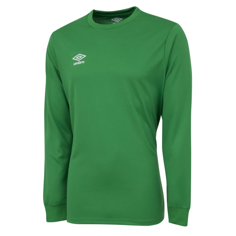 Image of Umbro Club Long-Sleeved Jersey in Emerald Size: 13 Years Emerald Unisex 13 Years