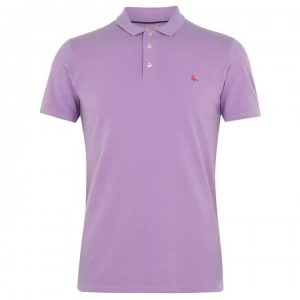 image of Jack Wills Bainlow Garment Dye Polo - Lilac