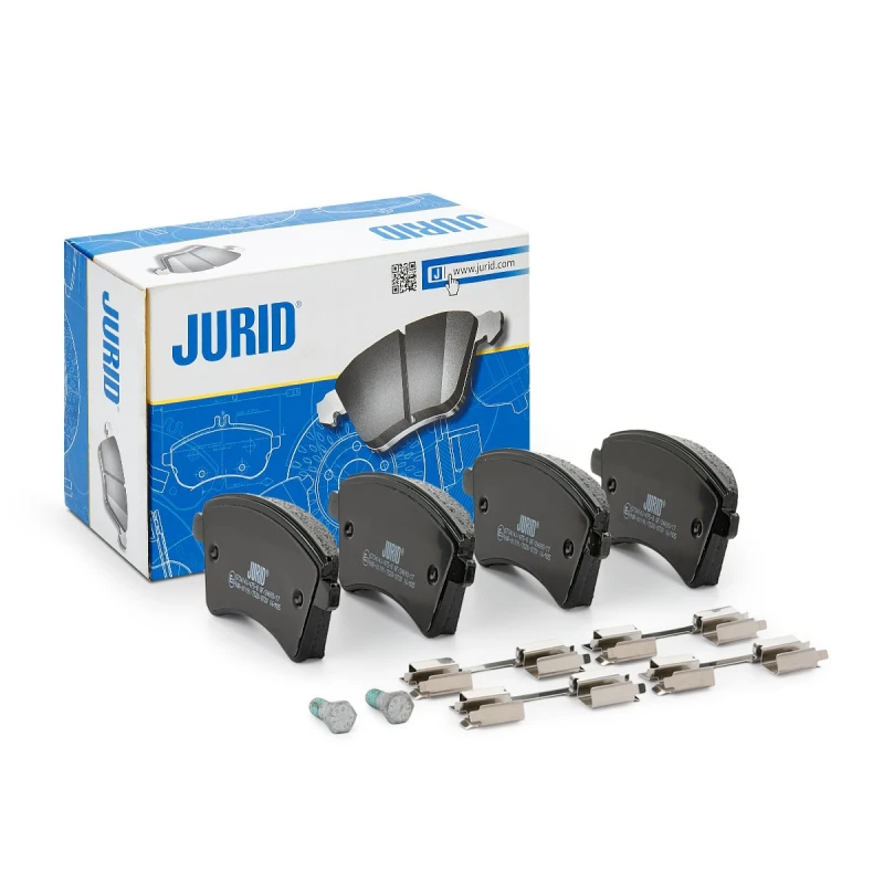Image of JURID 573414J Brake pad set not prepared for wear warning indicator Brake Pad Set,disc brake (402)