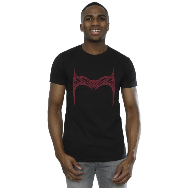 Image of Marvel Marvel Men Doctor Strange Wanda Crown T-Shirt in Black Size: Small Black S Male 5059934253681