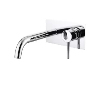 Image of Chrome Wall Mounted Bath Mixer Tap - S9