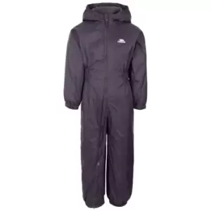 Image of Trespass Kids Unisex Dripdrop Padded Waterproof Rain Suit (2/3 Years) (Dark Grey)