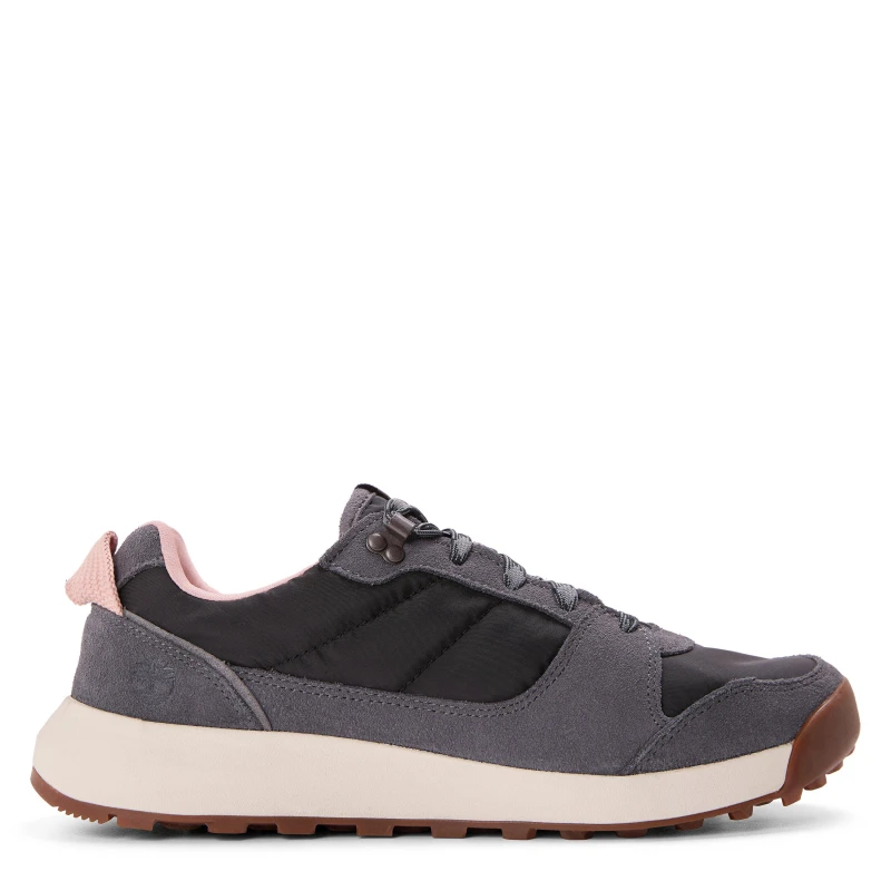 Image of Timberland Womens Low Lc Sneaker Retro Swift Lace Up Low-Top Trainers Black Woven female 4 (37)