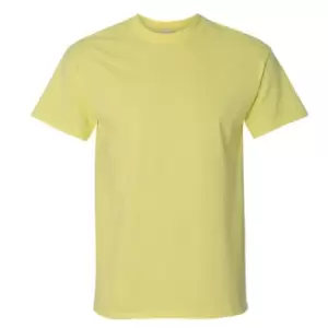 Gildan Mens Ultra Cotton Short Sleeve T-Shirt (M) (Cornsilk)