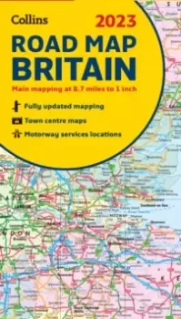 image of 2023 Collins Road Map of Britain : Folded Road Map