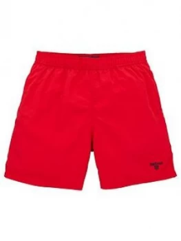 image of Barbour Boys Essential Swim Shorts - Red