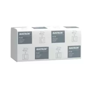 Image of Katrin Plus V-Fold Paper Towels 2-Ply White (Pack of 4000) 85040