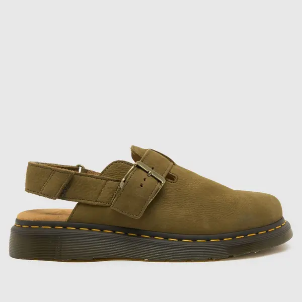 image of Dr Martens jorge ii mule sandals in khaki