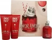 image of Cacharel Amor Amor Eau de Toilette 50ml & 2 x 50ml Body Lotion Gift Set