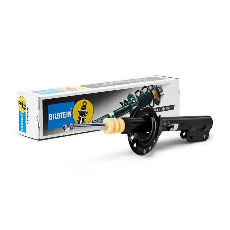 Image of BILSTEIN 22-140067 Shock absorber Front Axle Left, Gas Pressure, Twin-Tube, Suspension Strut, Bottom Clamp Shock Absorber (854)