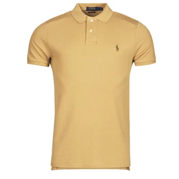 image of Polo Ralph Lauren PETRINA mens Polo shirt in Beige - Sizes EU XXL,EU S,EU M,EU L,EU XL