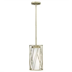 Image of 1 Light Ceiling Pendant Silver Leaf, E27