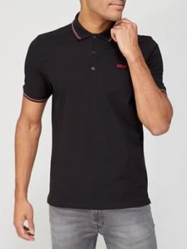 image of Hugo Boss Dinoso 211 Polo Shirt Black Size XL Men