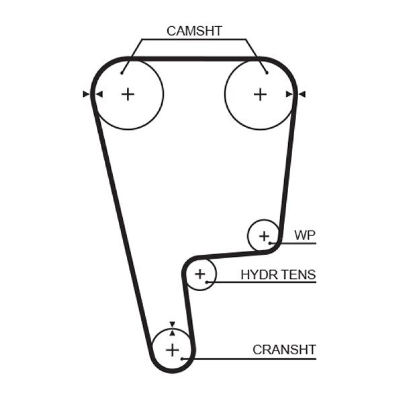 Image of GATES Timing Belt GATES T226
