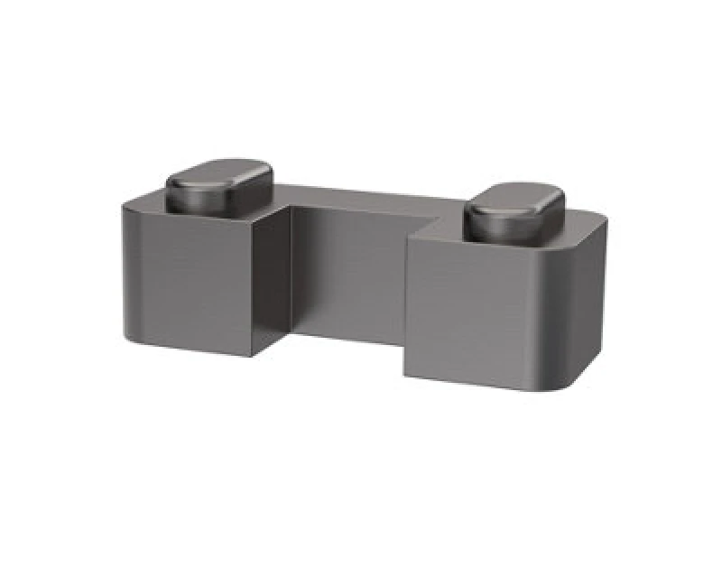 Image of Balterley Contemporary Wetroom Accessories Screen Support Foot - Brushed Pewter