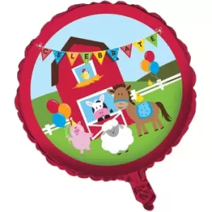 Image of Farm Animals Aluminum Balloon