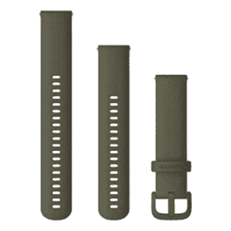 Image of Garmin 010-12924-11 Quick Release Strap (20mm) Moss Silicone Watch