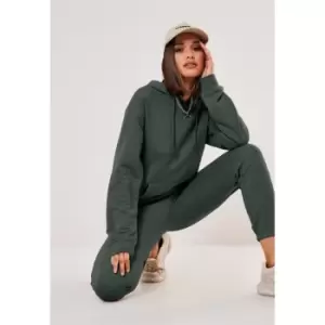 image of Missguided Hoodie & Jogger Co Ord Set - Green