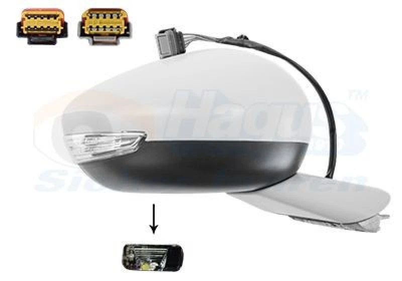 Image of VAN WEZEL Wing mirror VAN WEZEL 4082818