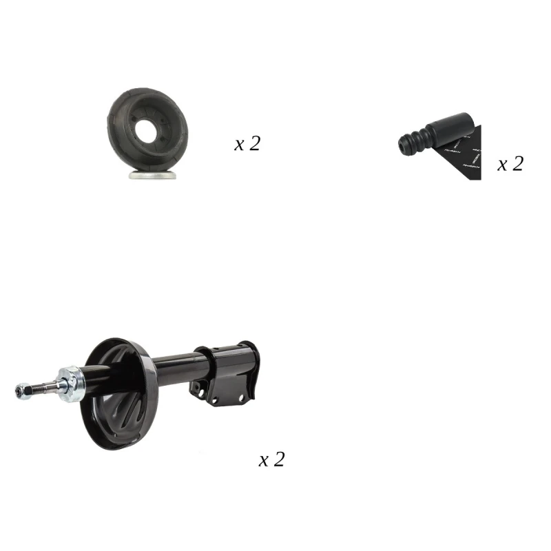 Image of RIDEX 1185S0074 Suspension Kit, shock absorber Suspension Kit,shock absorber (1185)