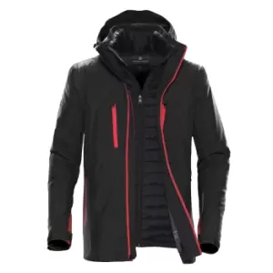 image of Stormtech Mens Matrix System Jacket (M) (Black/Bright Red)