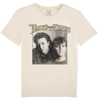 Image of Tears For Fears - Throwback Photo Unisex Large T-Shirt - White