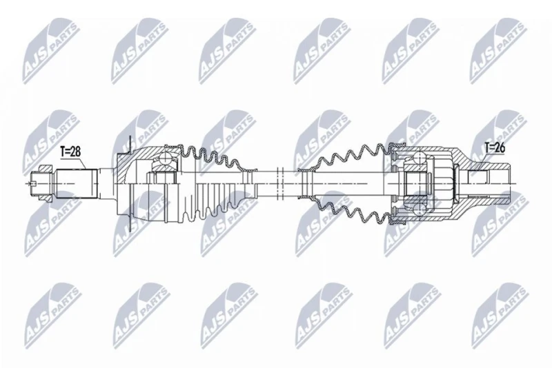 Image of NTY Drive shaft NTY NPW-SU-081