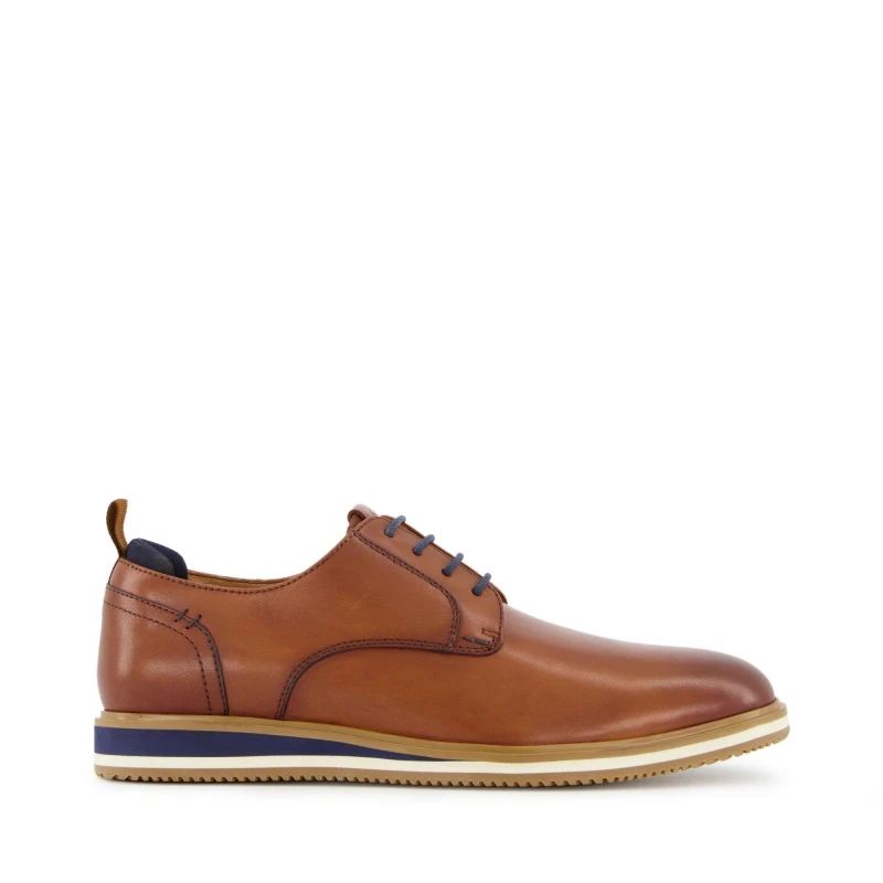 Image of Dune London 'Bucatini' Leather Derbies Tan male