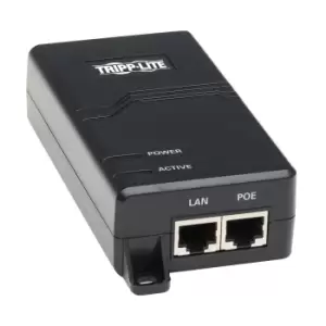 image of Tripp Lite NPOE-30W-1G-INT Gigabit PoE+ Midspan Active Injector -...