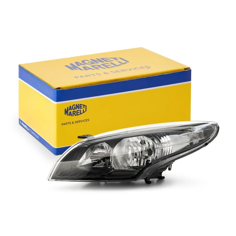Image of MAGNETI MARELLI 711307024128 Headlights Left, without bulbs, Halogen Headlight (259)