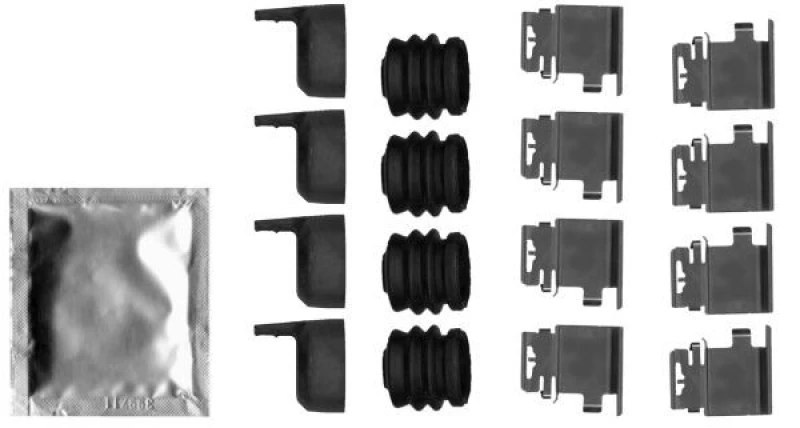 Image of Brake pad fitting kit TEXTAR 82548600